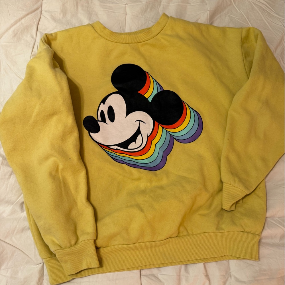 Disney Yellow Mickey & Co. Sweatshirt